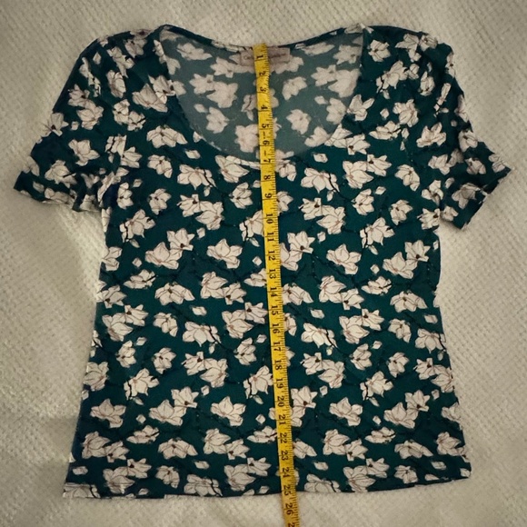 Catherine Malandrino XL scoop neck short sleeve top, comfortable business wear - Picture 3 of 6